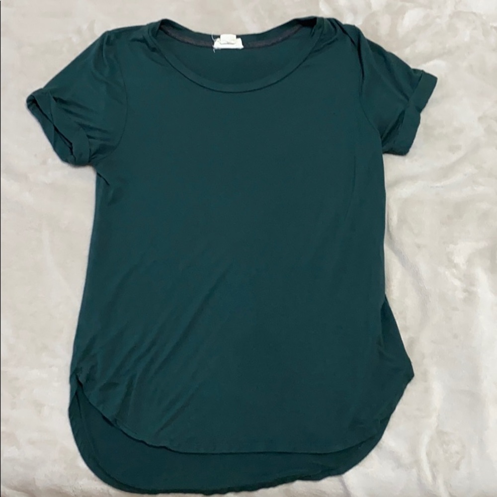 Dark green basic top